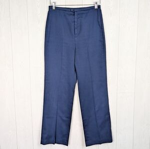 Vintage 1960s Pants Women's Size 4 Blue Permanent Press Jack Winter Navy Blue